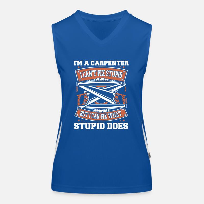 Menuisier Menuiserie Débardeur respirant contrasté Femme