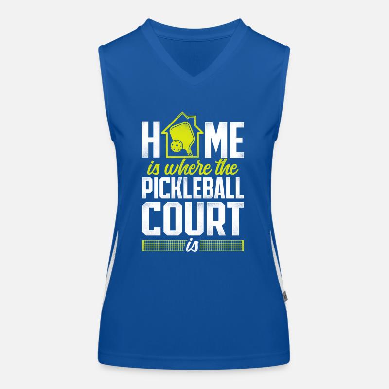 Pickleball Home Is Where The Women's Functional Contrast Tank Top