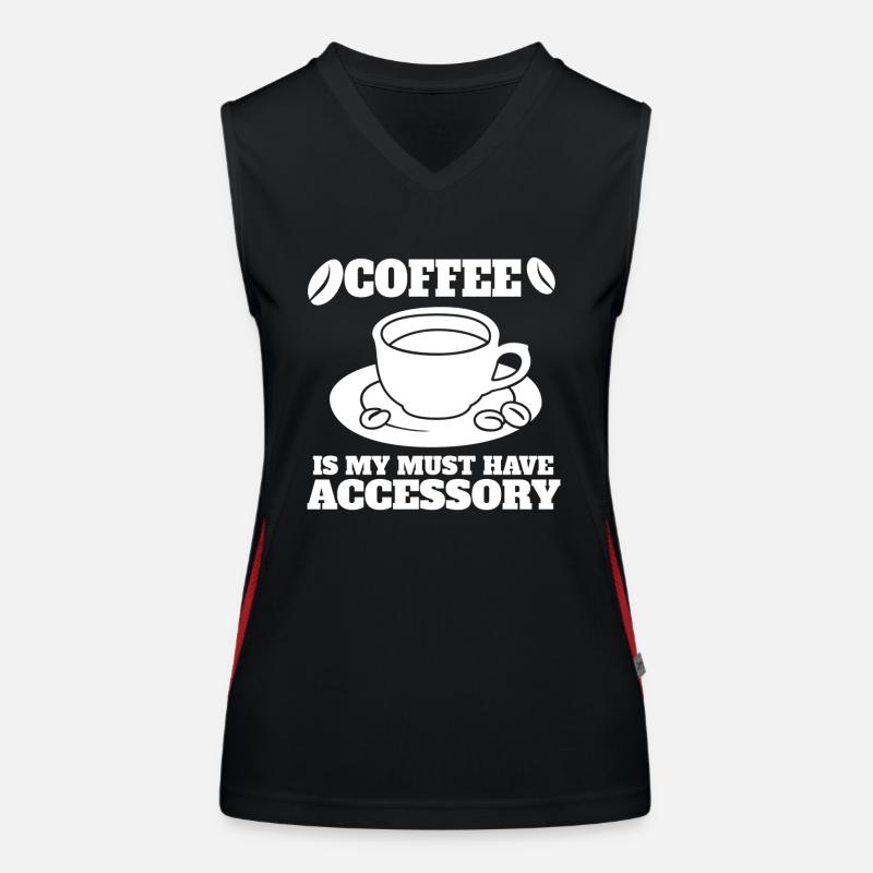 Coffee Gift Coffee Cup Caffeine Coffee Bean Women's Functional Contrast Tank Top