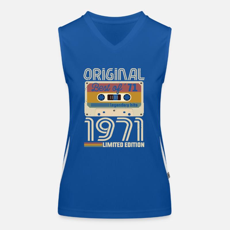 Vintage Geburtstag Originelle Geschenkidee 1971 Funktionelles Kontrast-Tank Top für Frauen