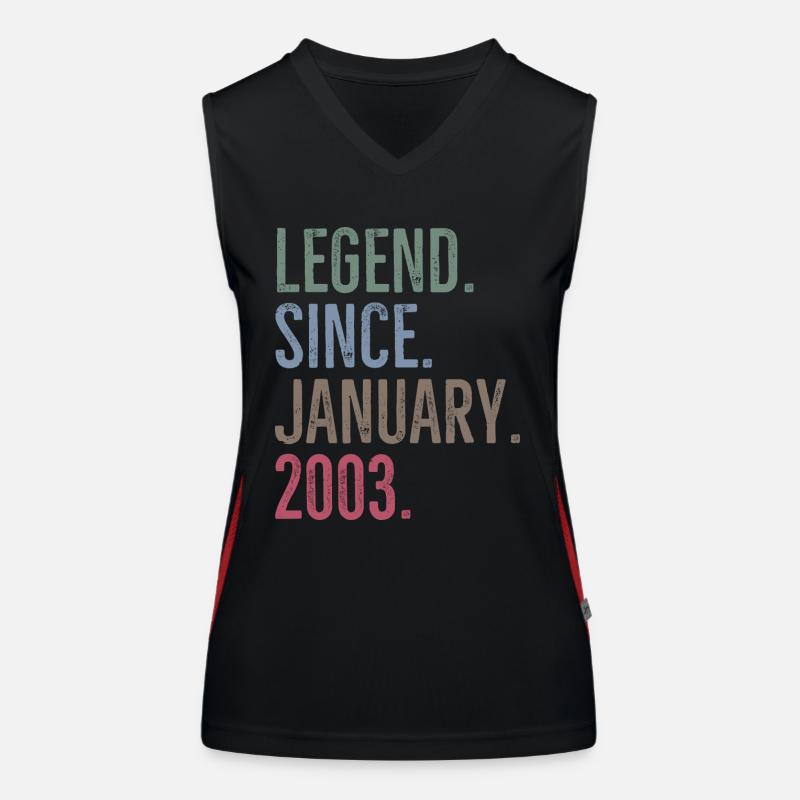 Legend Since January 2003 Women's Functional Contrast Tank Top