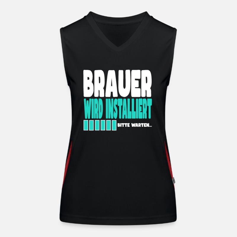Brauer wird installiert Funktionelles Kontrast-Tank Top für Frauen