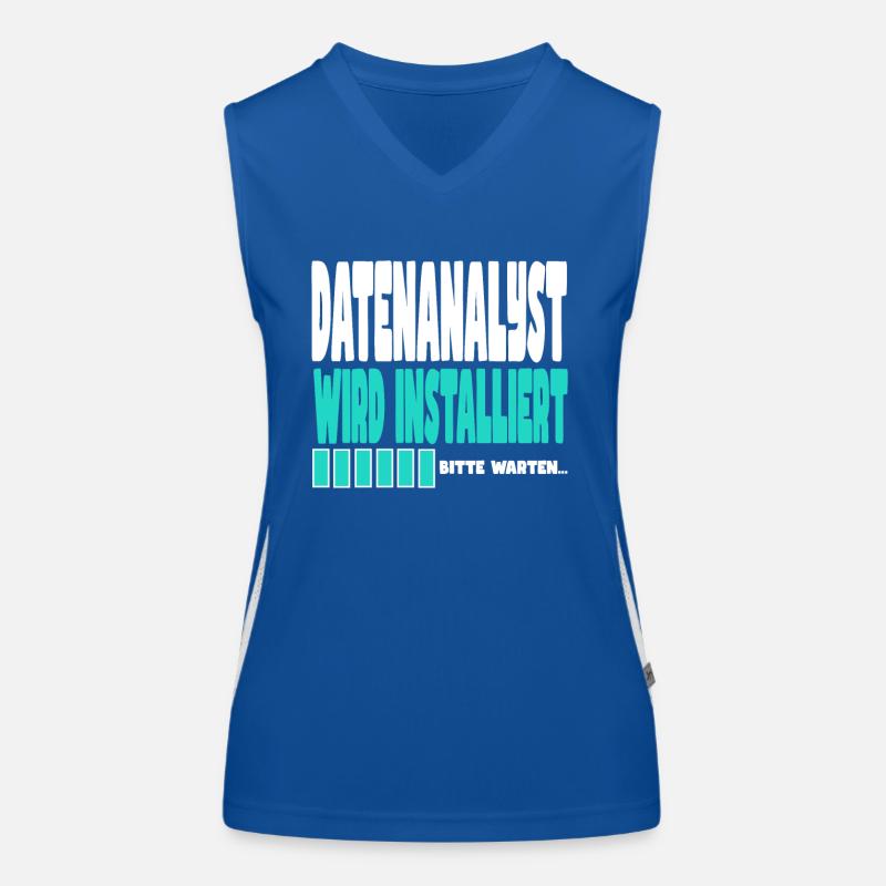Datenanalyst wird installiert Funktionelles Kontrast-Tank Top für Frauen