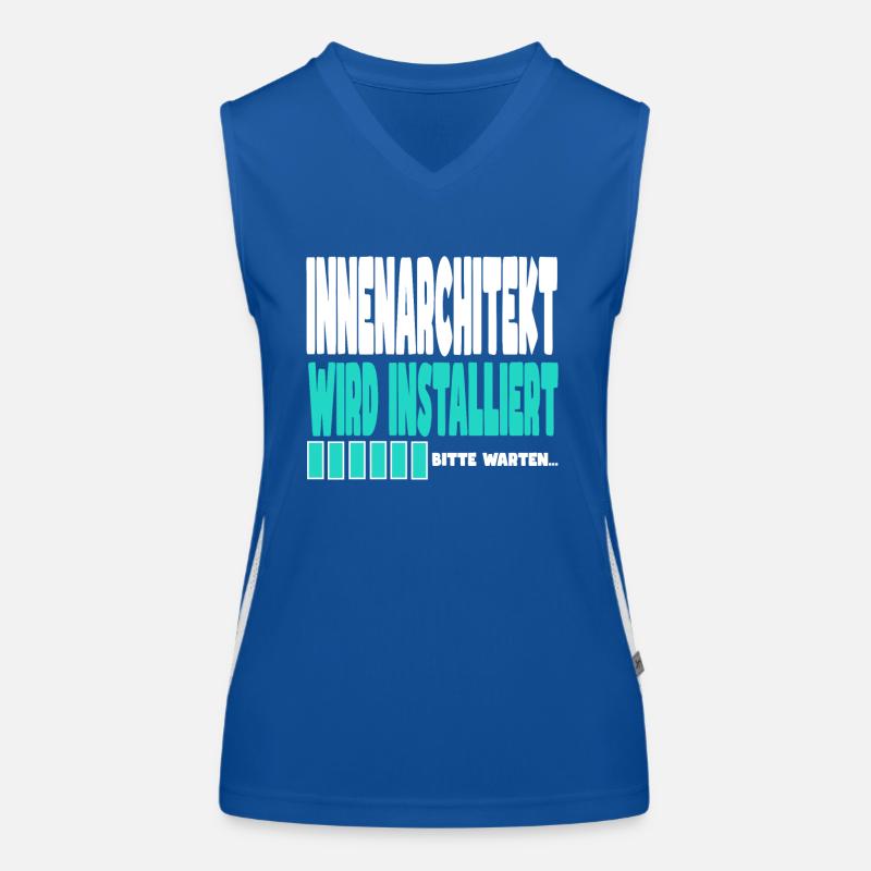 Innenarchitekt wird installiert Funktionelles Kontrast-Tank Top für Frauen