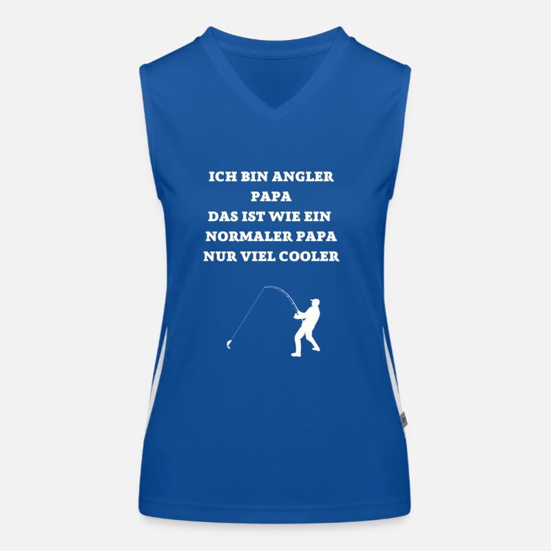 ICH BIN EIN COOLER ANGLER PAPA Funktionelles Kontrast-Tank Top für Frauen