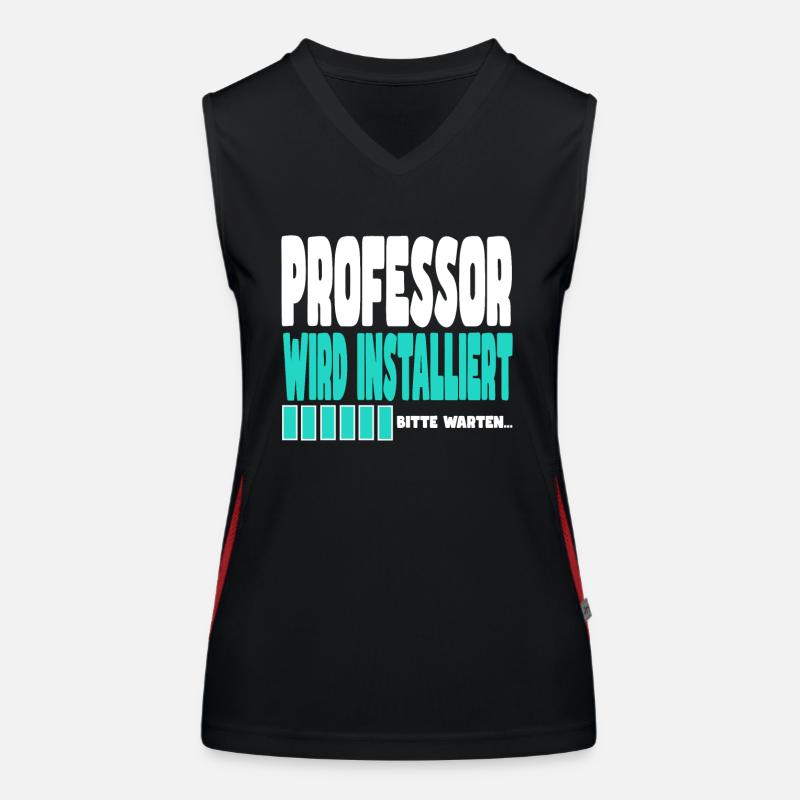 Professor wird installiert Funktionelles Kontrast-Tank Top für Frauen