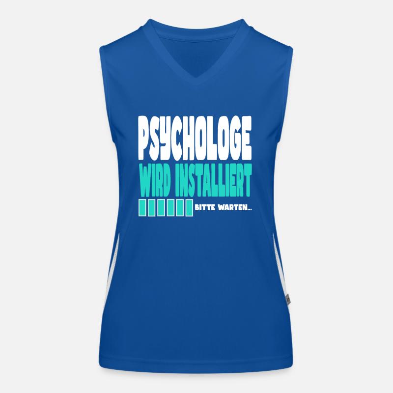 Psychologe wird installiert Funktionelles Kontrast-Tank Top für Frauen