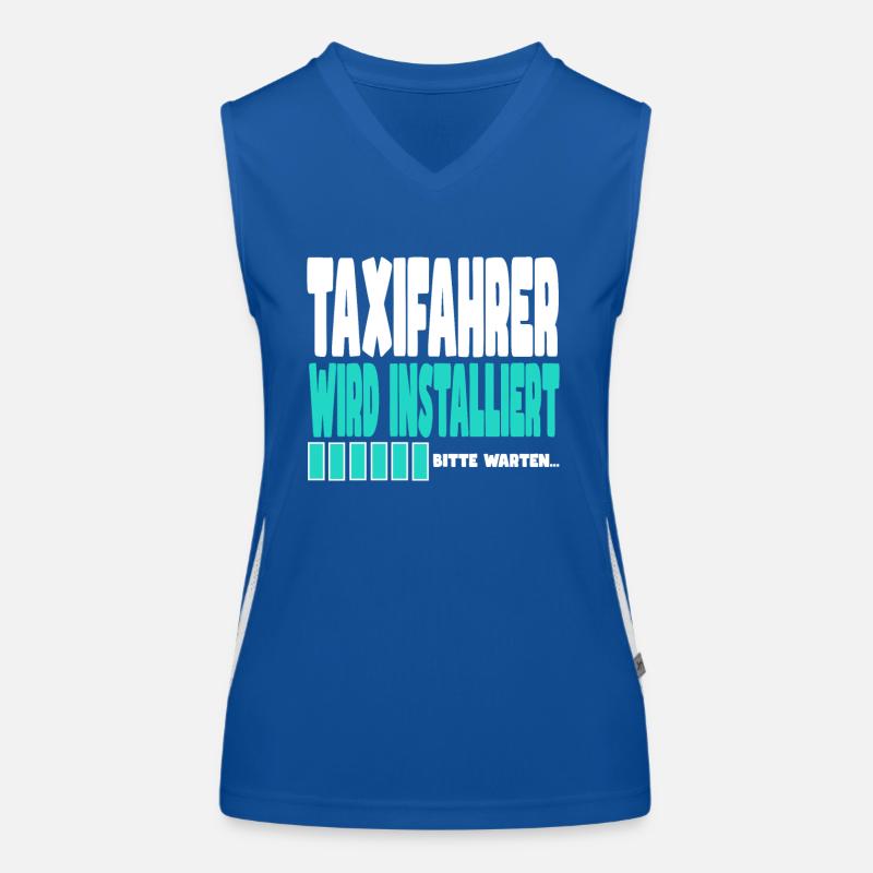 Taxifahrer wird installiert Funktionelles Kontrast-Tank Top für Frauen