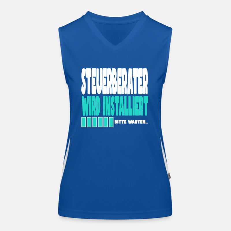 Steuerberater wird installiert Funktionelles Kontrast-Tank Top für Frauen