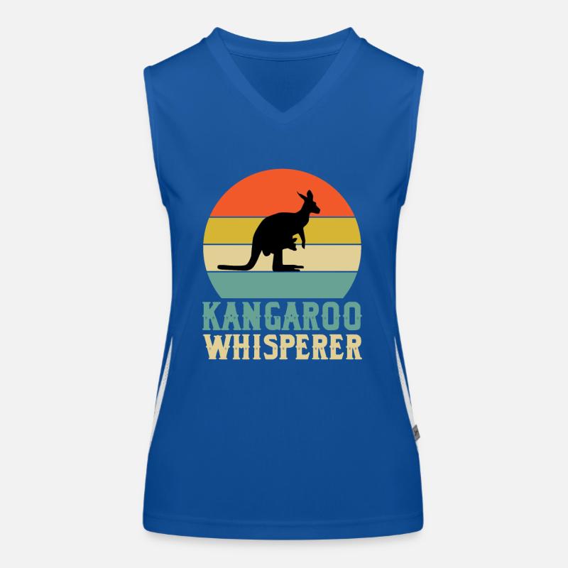 Känguru Flüsterer Funktionelles Kontrast-Tank Top für Frauen