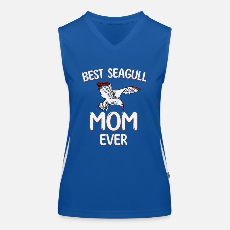 Beste Möwen Mama Funktionelles Kontrast-Tank Top für Frauen
