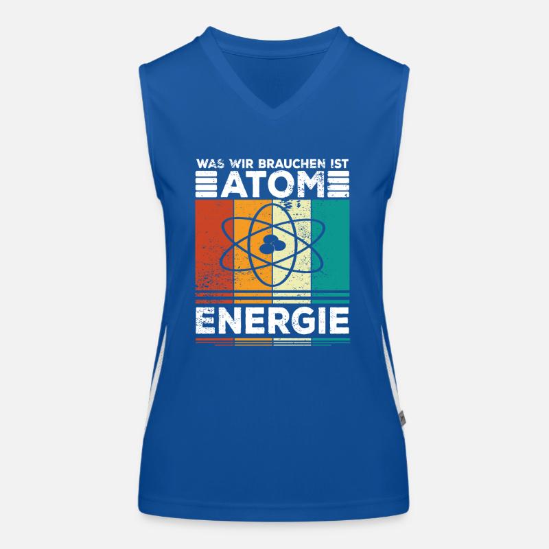 Atomenergie Kernenergie Kernkraft Atomkraftwerke Funktionelles Kontrast-Tank Top für Frauen