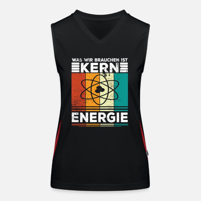 Atomenergie Kernkraft Kernenergie Atomkraftwerke Funktionelles Kontrast-Tank Top für Frauen