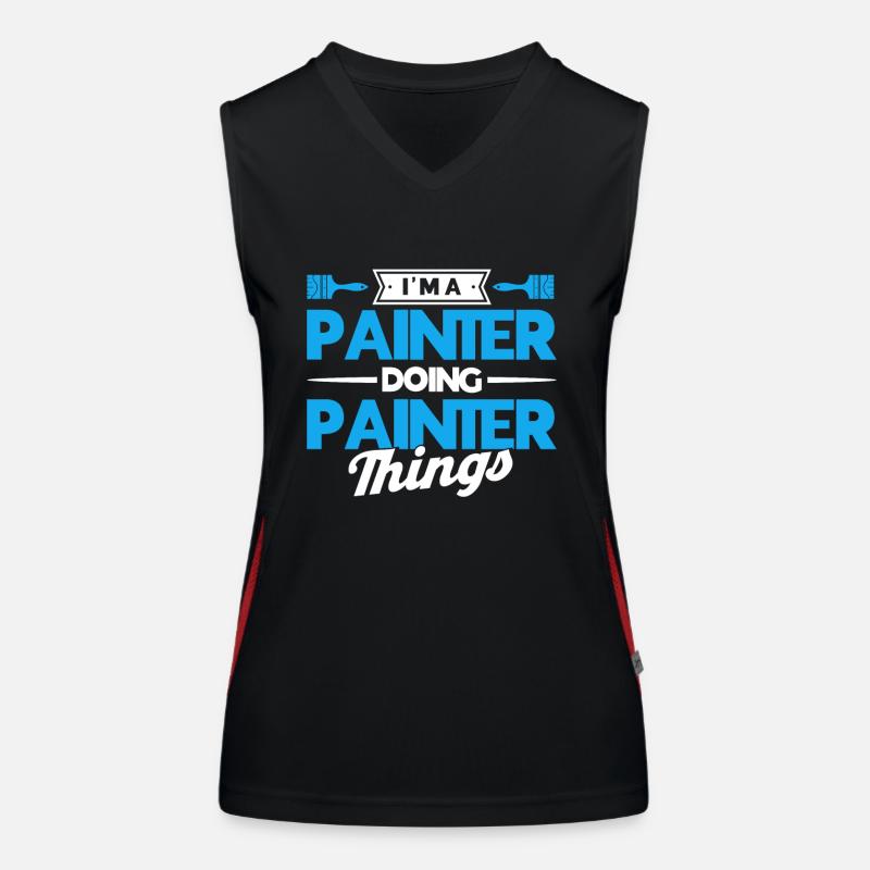 Painter Gift Painting Artist Master Painter Women's Functional Contrast Tank Top