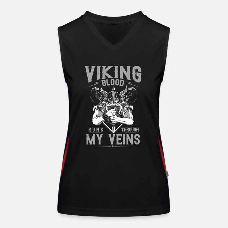 Le sang viking coule dans mes veines Débardeur respirant contrasté Femme