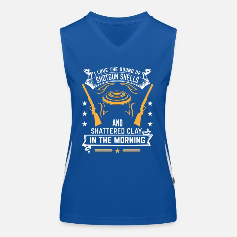 Fallenschießen, Lehm Funktionelles Kontrast-Tank Top für Frauen