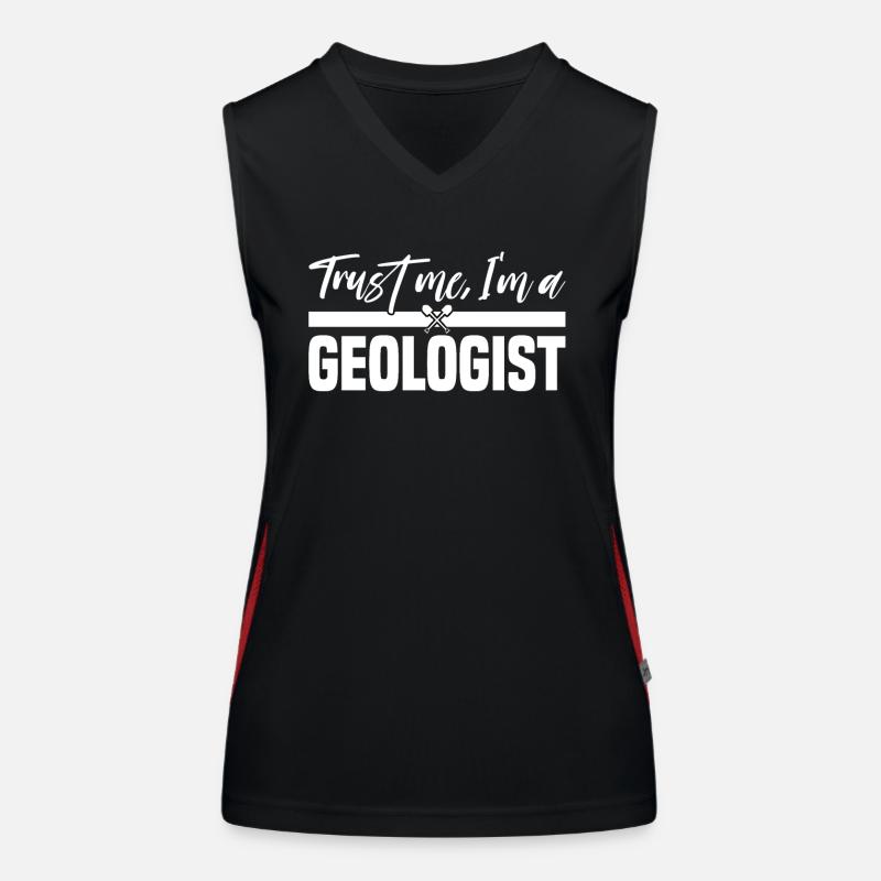 Géologue Croûte terrestre Sciences naturelles Roche Rocheuse Débardeur respirant contrasté Femme