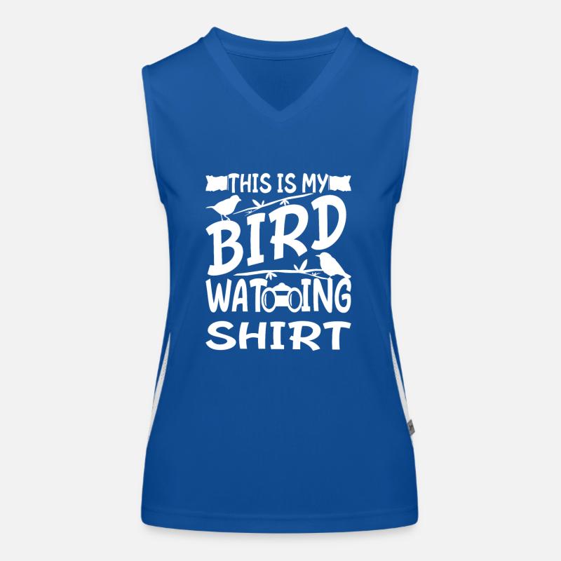 Ornithologist - This Is My Bird Watching Shirt Funktionelles Kontrast-Tank Top für Frauen