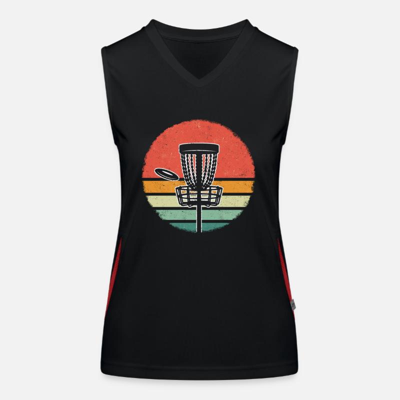 Frisbee Disc Golf Funktionelles Kontrast-Tank Top für Frauen