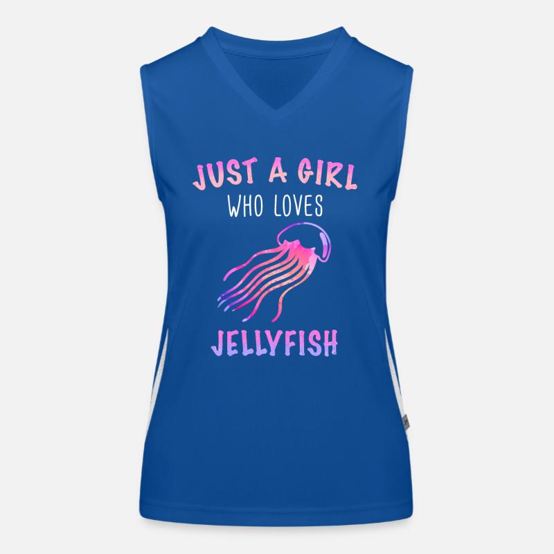 Qualle Funktionelles Kontrast-Tank Top für Frauen