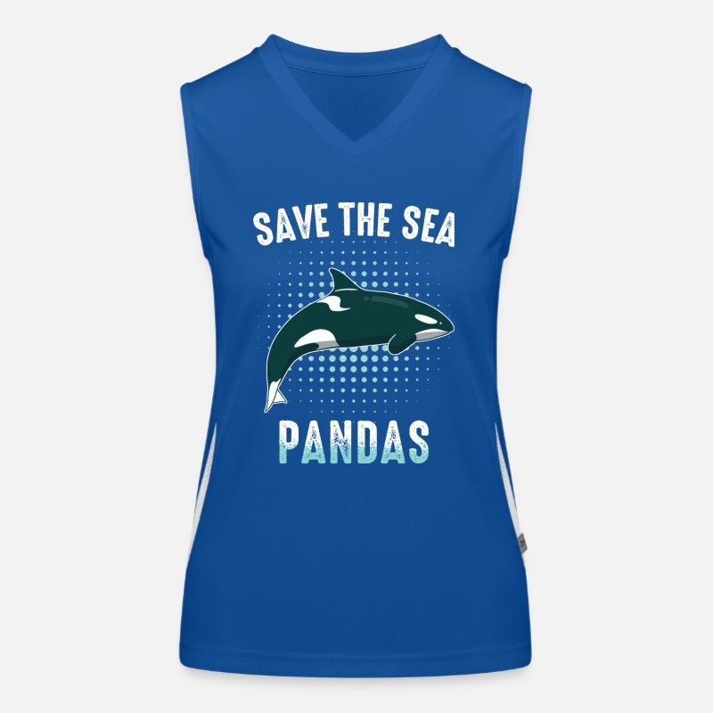 Orca Killerwal Ozean Tier Wale Funktionelles Kontrast-Tank Top für Frauen