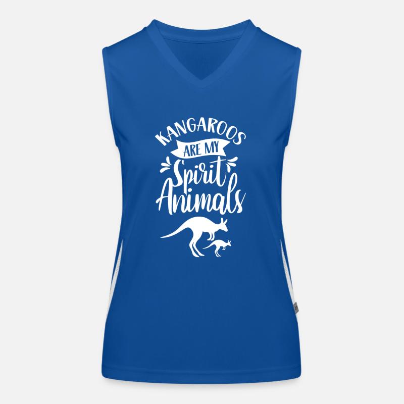 Kängurus Sind Meine Lieblingstiere Tier Känguru Funktionelles Kontrast-Tank Top für Frauen