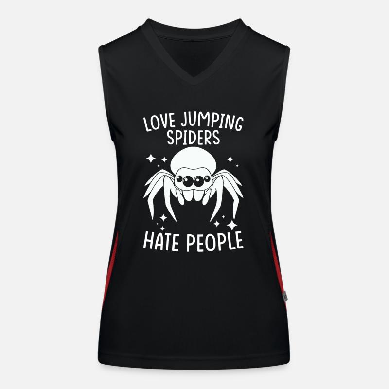 Dicton Jumping Spider Débardeur respirant contrasté Femme