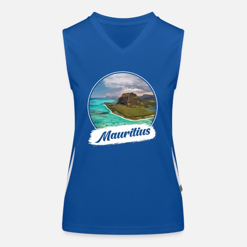 Mauritius Souvenir Women's Functional Contrast Tank Top