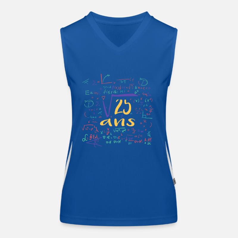 Square root 25 years Women's Functional Contrast Tank Top