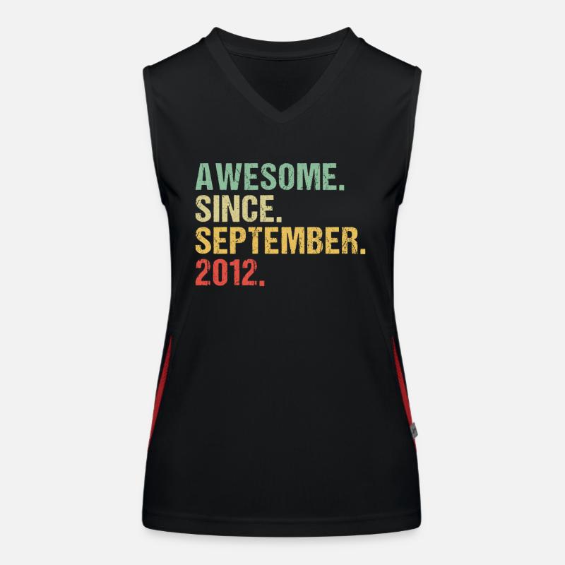 September 2012 - Geburtstag im September Funktionelles Kontrast-Tank Top für Frauen
