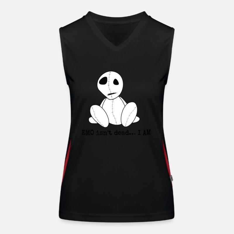 EMO isn't dead… I am | Emo clothes | Emocore Goths Women's Functional Contrast Tank Top