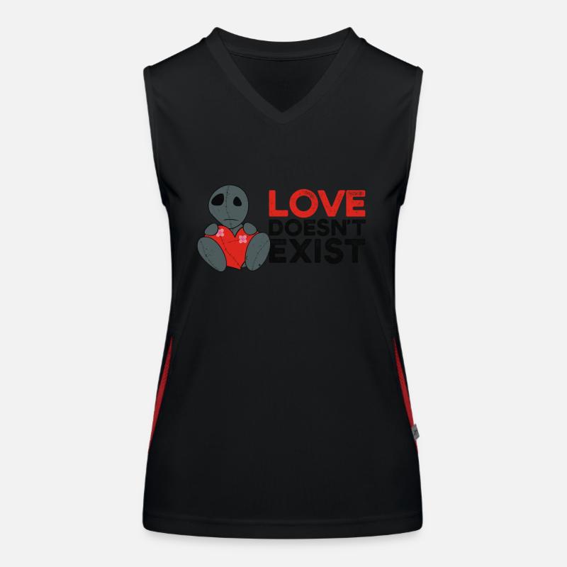 Love Doesn't Exist | Emo clothes | Emocore Goth Do Women's Functional Contrast Tank Top