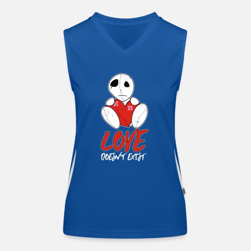 Liebe existiert nicht | Emo Kleidung | Emocore Goth Do Funktionelles Kontrast-Tank Top für Frauen