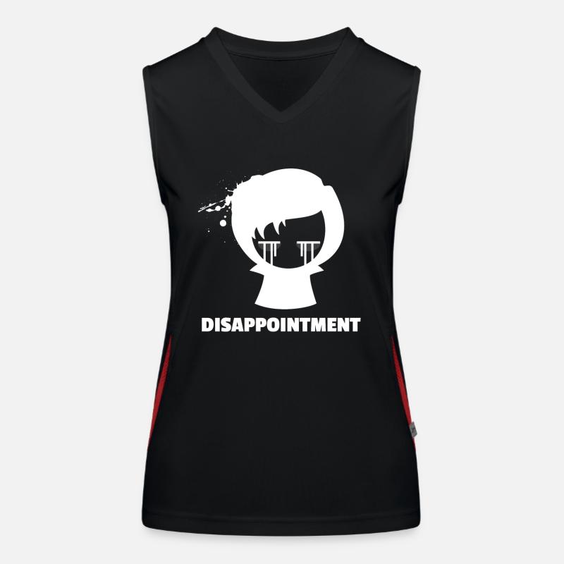 Enttäuschung | Mädchen Emo Kleidung | Emocore-| Emo Funktionelles Kontrast-Tank Top für Frauen