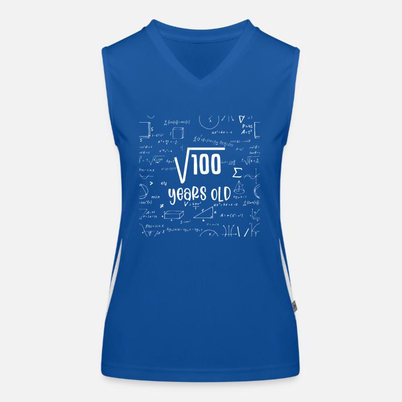Quadratwurzel von 100 Mathe Nerd 10. Geburtstag Funktionelles Kontrast-Tank Top für Frauen