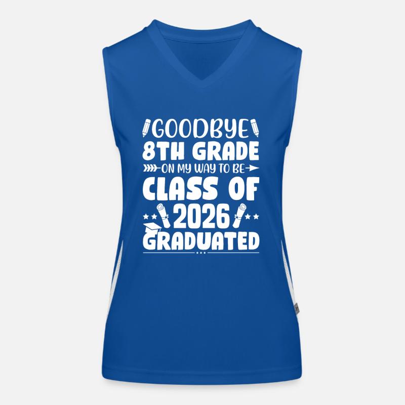 Aufstieg 8. Klasse Gesamtschule Schulkind Schüler Funktionelles Kontrast-Tank Top für Frauen