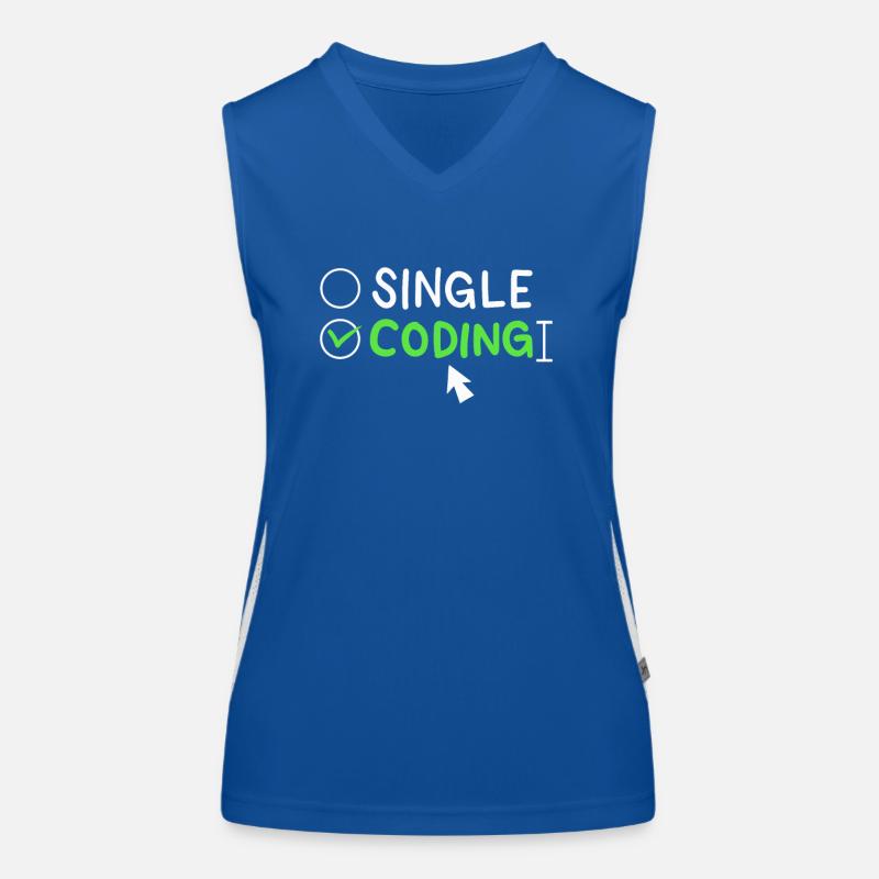 Programming Single Coding Software Engineer Women's Functional Contrast Tank Top