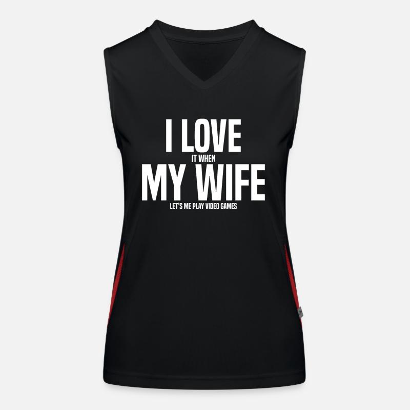 Eherfrau Gaming Video Games Console Partner PC Women's Functional Contrast Tank Top