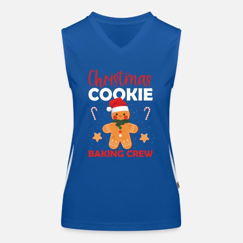 Christmas Cookie Baking Crew Funktionelles Kontrast-Tank Top für Frauen