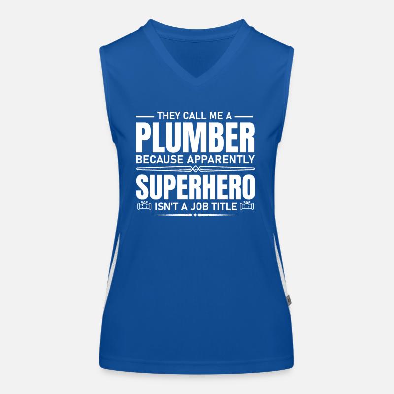 Heating engineer gift system mechanic plumber Women's Functional Contrast Tank Top