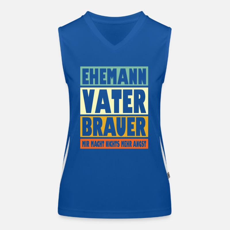 Brauer Vater Ehemann Held Funktionelles Kontrast-Tank Top für Frauen