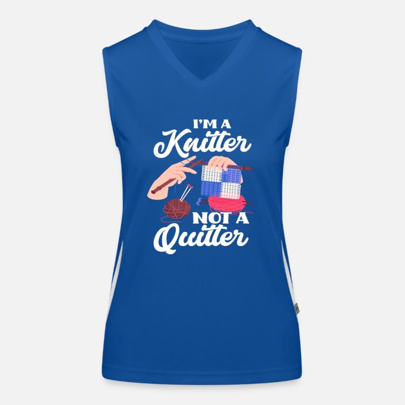 Stricken Funktionelles Kontrast-Tank Top für Frauen