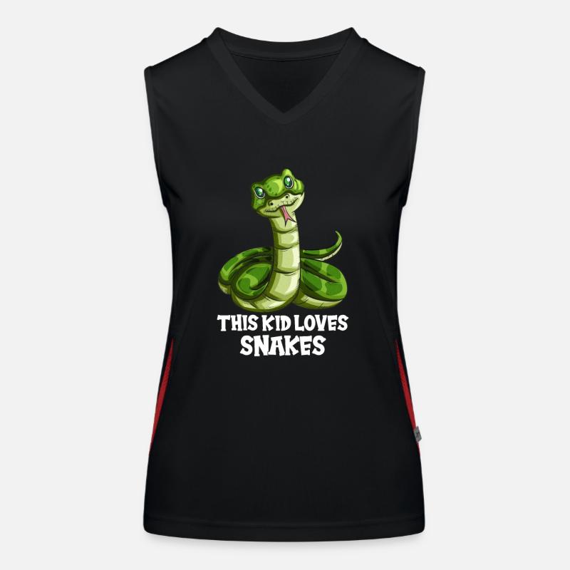 Kind Schlangenoutfit Schlangen Snake Natter Python Funktionelles Kontrast-Tank Top für Frauen