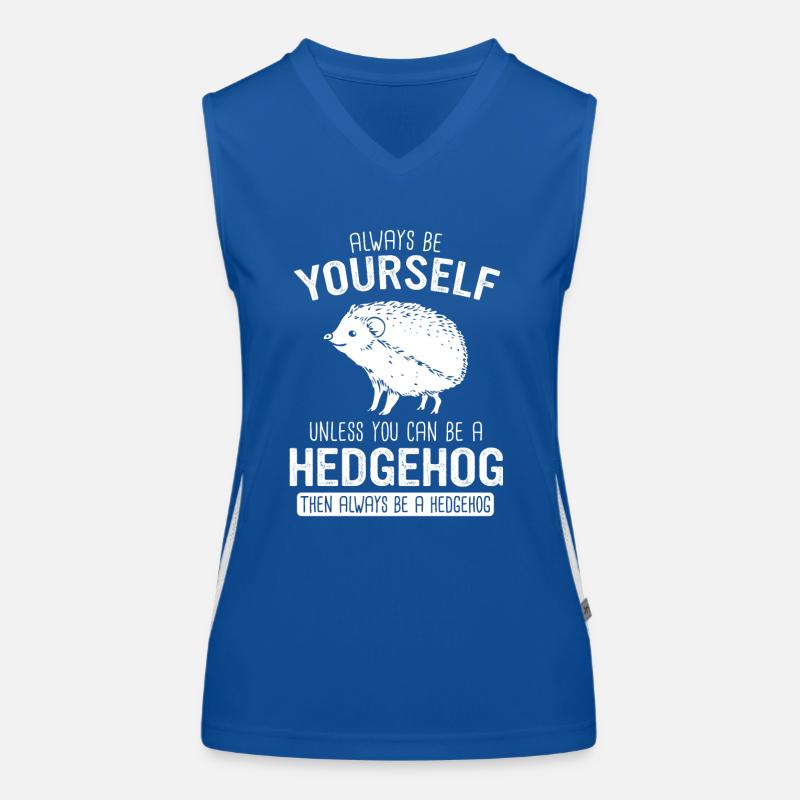 Igel Stachelig Tier Igel Funktionelles Kontrast-Tank Top für Frauen