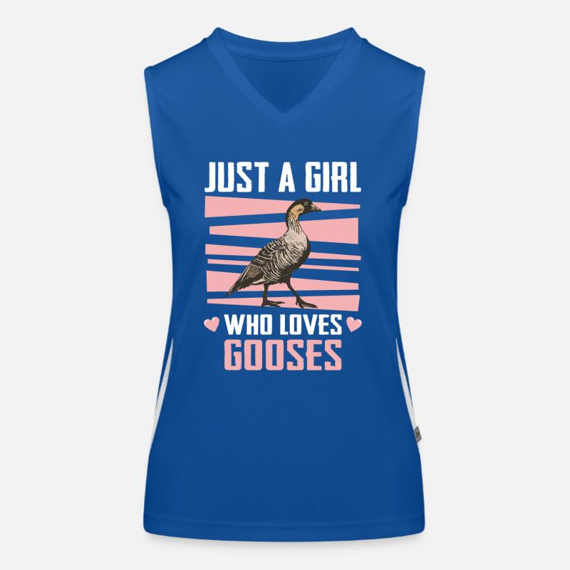 Gans Tier Vogel Gänse Funktionelles Kontrast-Tank Top für Frauen