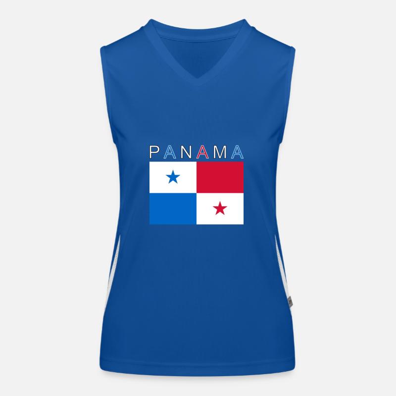 Drapeau du Panama Débardeur respirant contrasté Femme