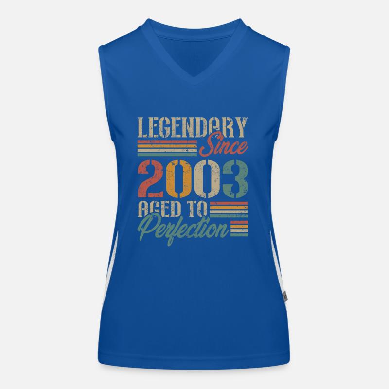Vintage 2003 Retro Geburtstagsgeschenk Funktionelles Kontrast-Tank Top für Frauen