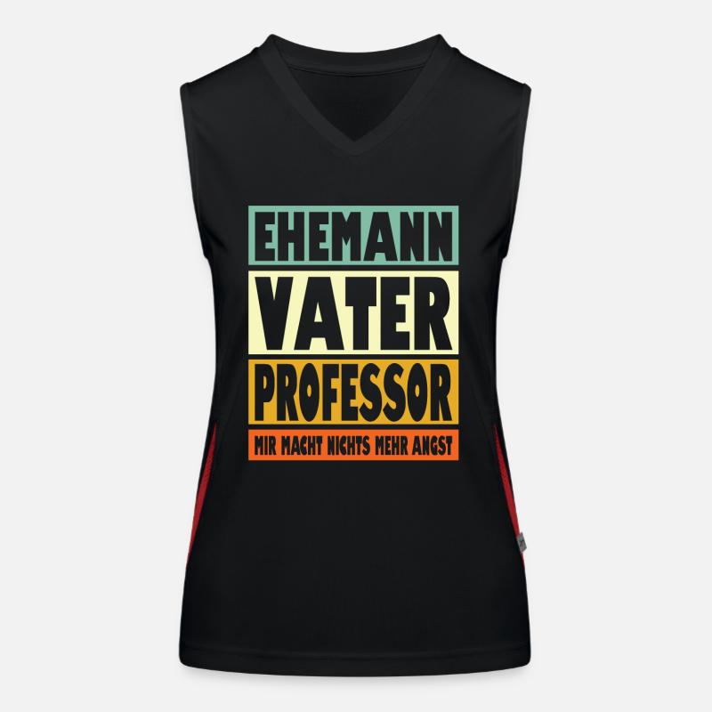 Professor Vater Ehemann Held Funktionelles Kontrast-Tank Top für Frauen