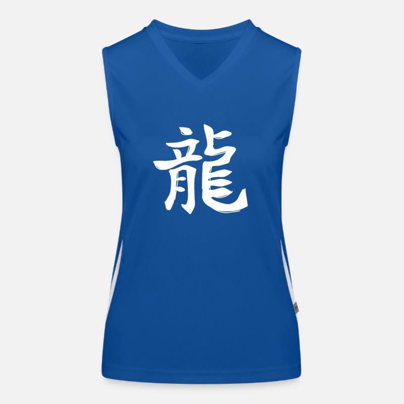 Drache Chinesisches Sternzeichen Funktionelles Kontrast-Tank Top für Frauen