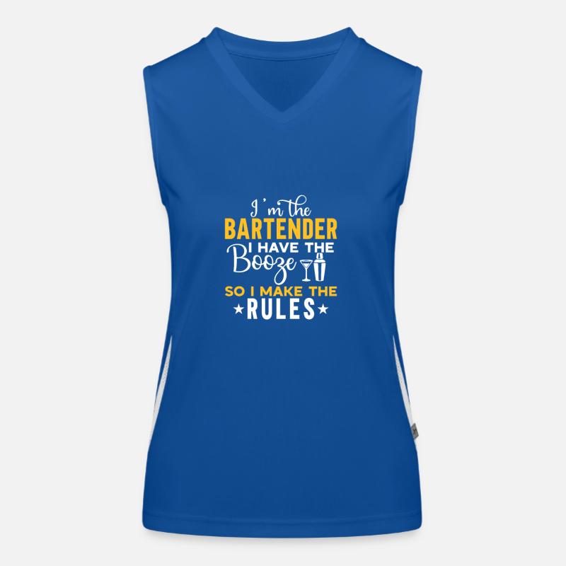 Bartender Gift Mixologist Saying Bar Women's Functional Contrast Tank Top
